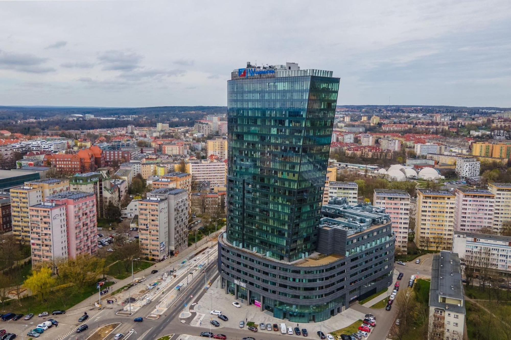 Hanza Tower Lux Sauna&Pool Stettin Eksteriør billede